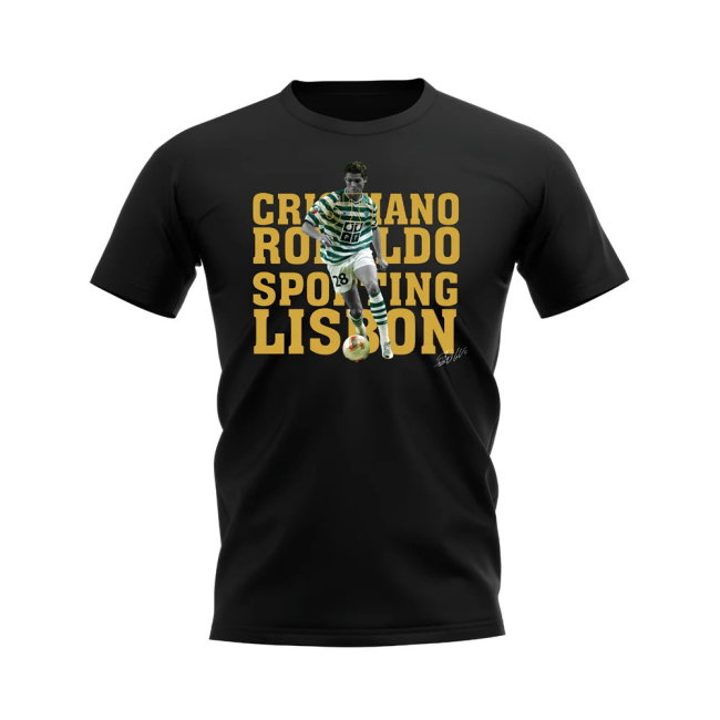 Cristiano Ronaldo Sporting Lisbon Player Tee (Black)
