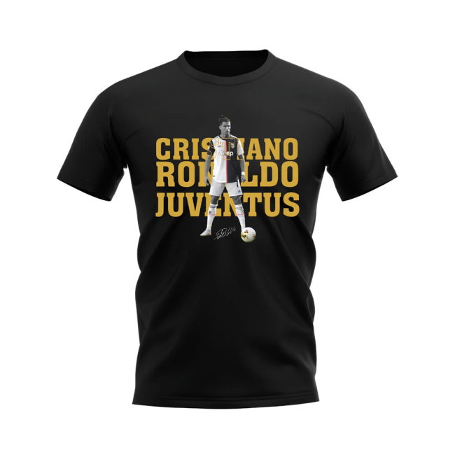 Cristiano Ronaldo Juventus Player Tee (Black)