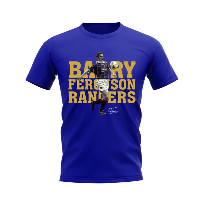 Barry Ferguson Rangers Player Tee (Blue)