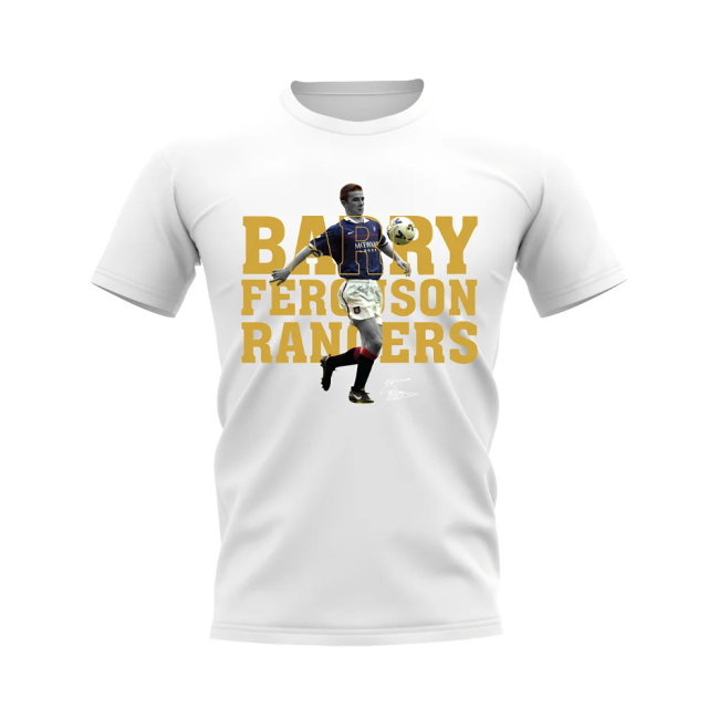 Barry Ferguson Rangers Player Tee (White)