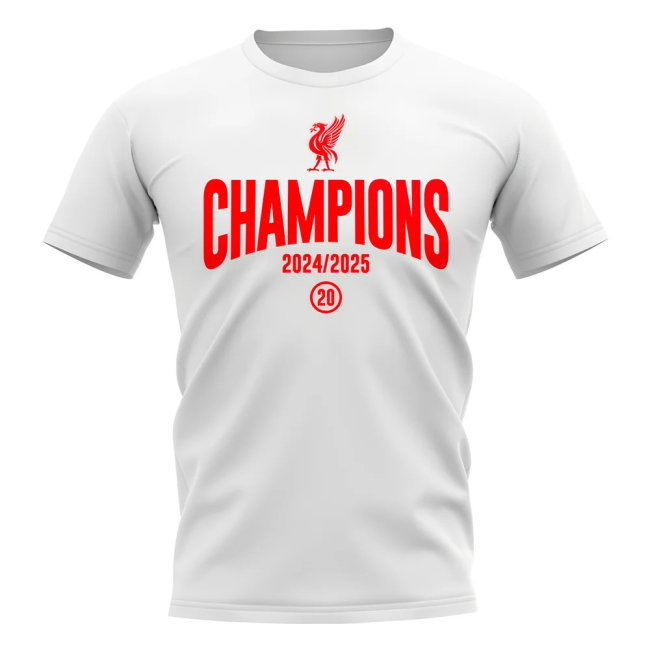 Liverpool 2024-2025 Champions T-Shirt (White)
