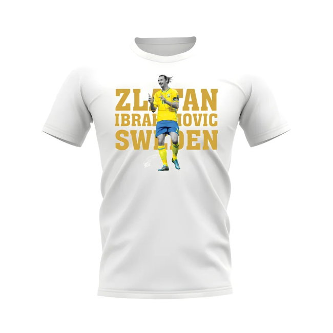 Zlatan Ibrahimovic Sweden Player Tee (White)