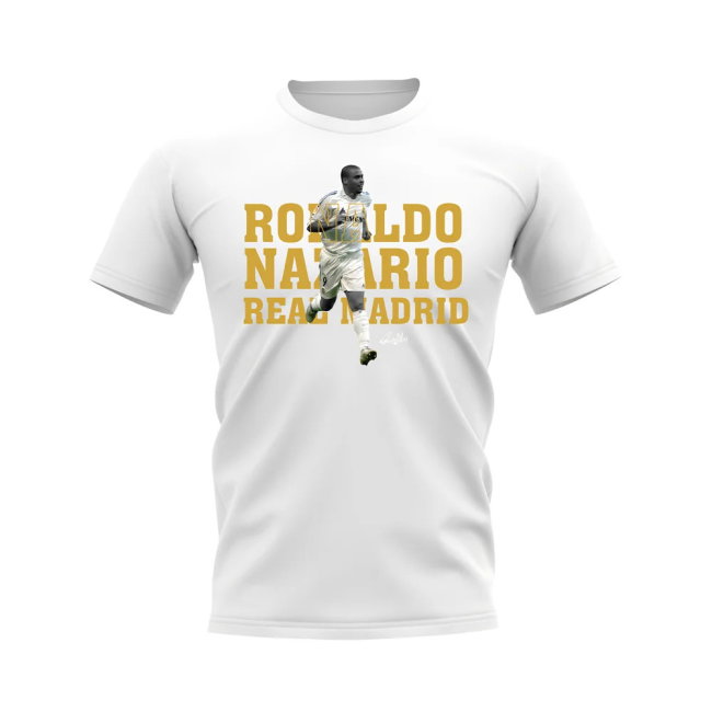 Ronaldo Nazario Real Madrid Player Tee (White)