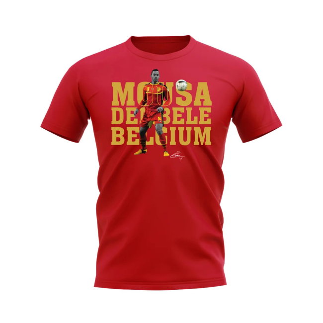 Mousa Dembele Belgium Player Tee (Red)