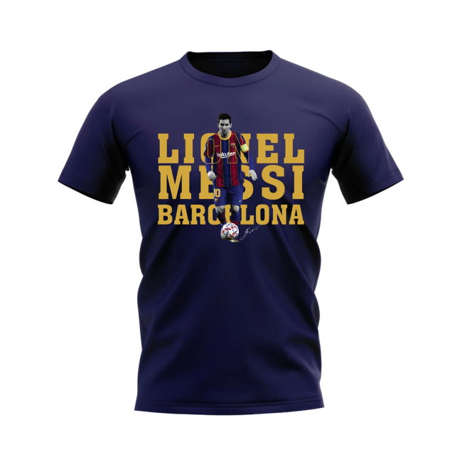 Lionel Messi Barcelona Player Tee (Navy)