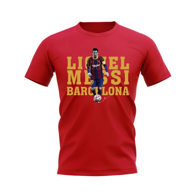 Lionel Messi Barcelona Player Tee (Red)