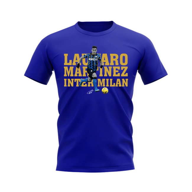 Lautaro Martinez Inter Milan Player Tee (Royal Blue)