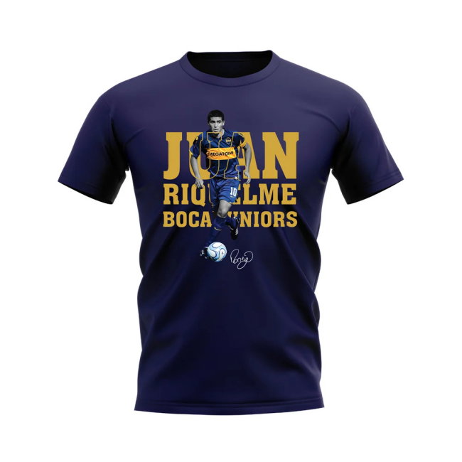 Juan Riquelme Boca Juniors Player Tee (Navy)