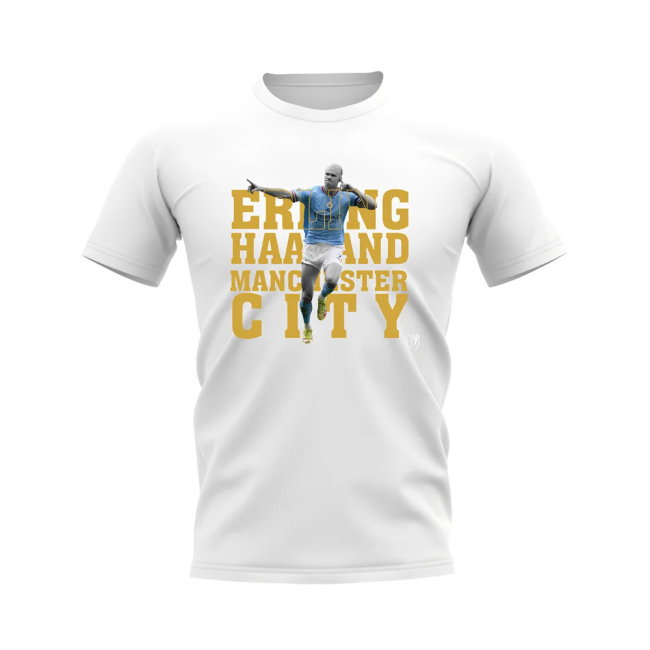 Erling Haaland Manchester City Player Tee (White)