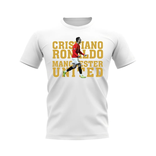 Cristiano Ronaldo Manchester United Player Tee (White)