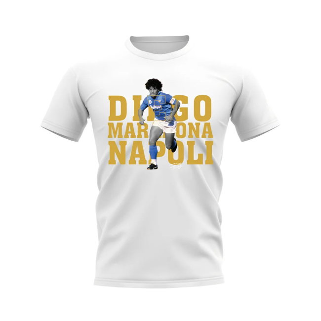 Diego Maradona Napoli Player Tee (White)