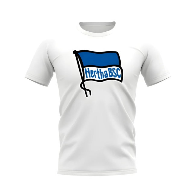 Hertha Berlin Badge T-Shirt (White)
