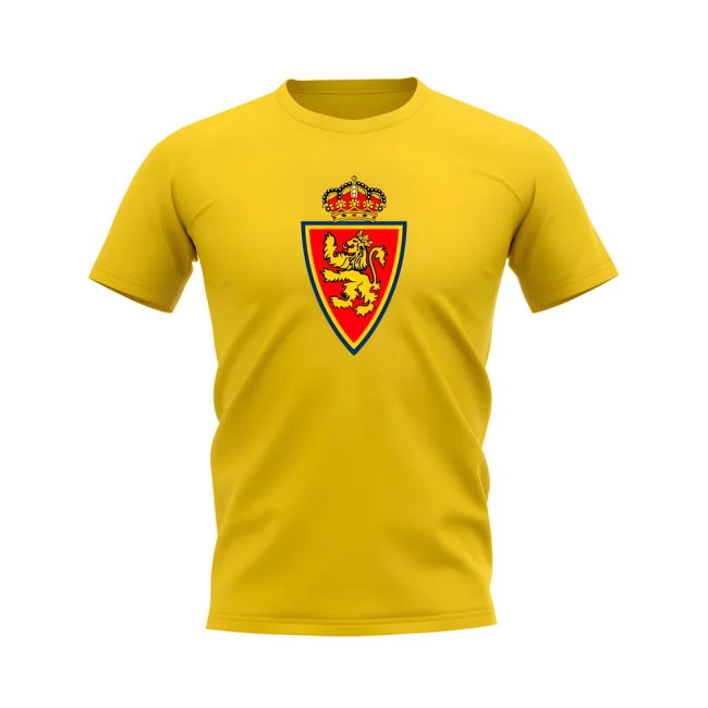 Real Zaragoza Badge T-Shirt (Yellow)