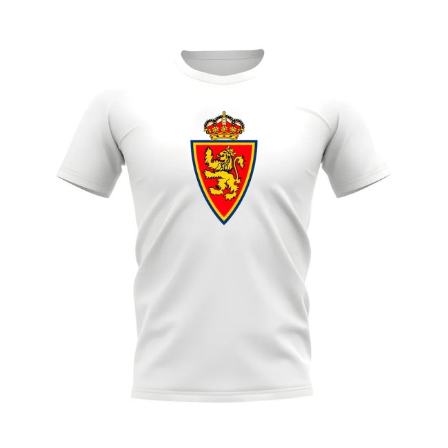 Real Zaragoza Badge T-Shirt (White)
