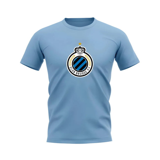 Club Brugge Badge T-Shirt (Sky Blue)