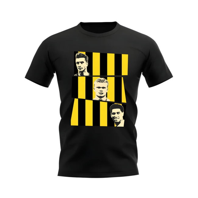 Reus Haaland Bellingham Borussia Dortmund Trio T-Shirt (Black)