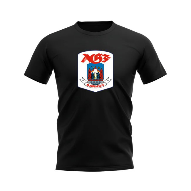 AGF Aarhus Badge T-Shirt (Black)