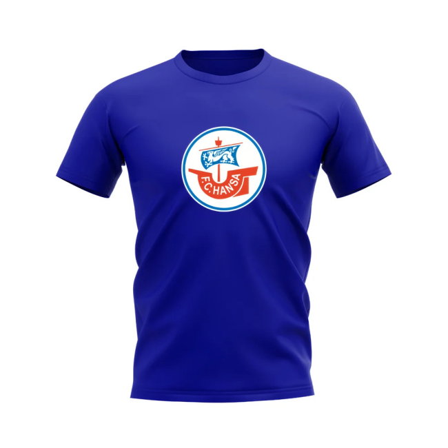 Hansa Rostock Badge T-shirt (Royal Blue)