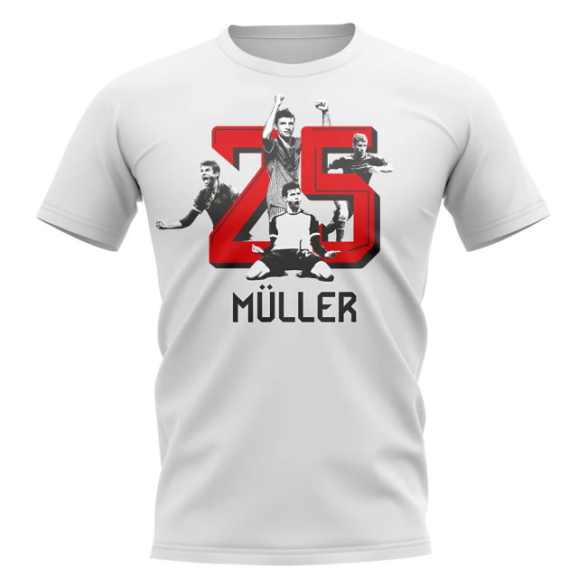 Thomas Muller Bayern Munich 25 T-Shirt (White)