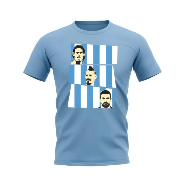 Cavani Hamsik Lavezzi Napoli T-Shirt (Sky)