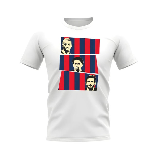 Dembele Marquinhos Kvaratskhelia PSG T-Shirt (White)