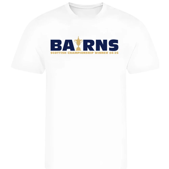 Falkirk The Bairns Champions T-Shirt (White)