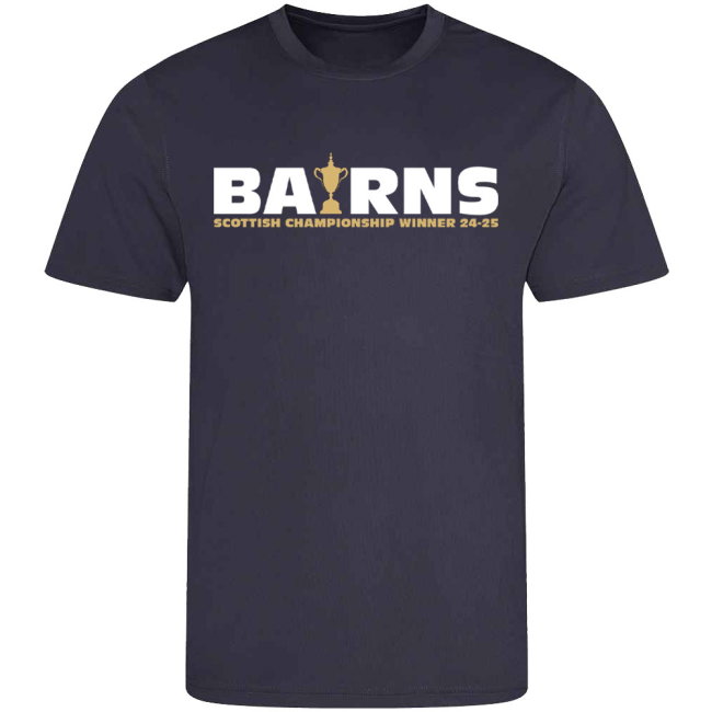 Falkirk The Bairns Champions T-Shirt (Navy)