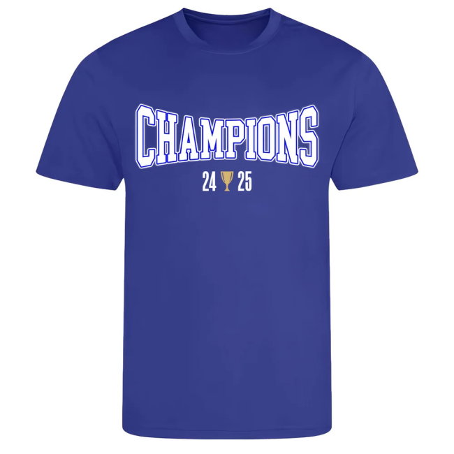 Birmingham City 2024-25 Champions T-Shirt (Blue)