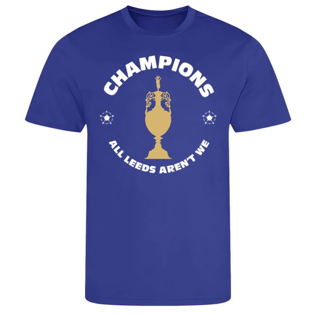 All Leeds Aren\'t We Champions T-Shirt (Blue)