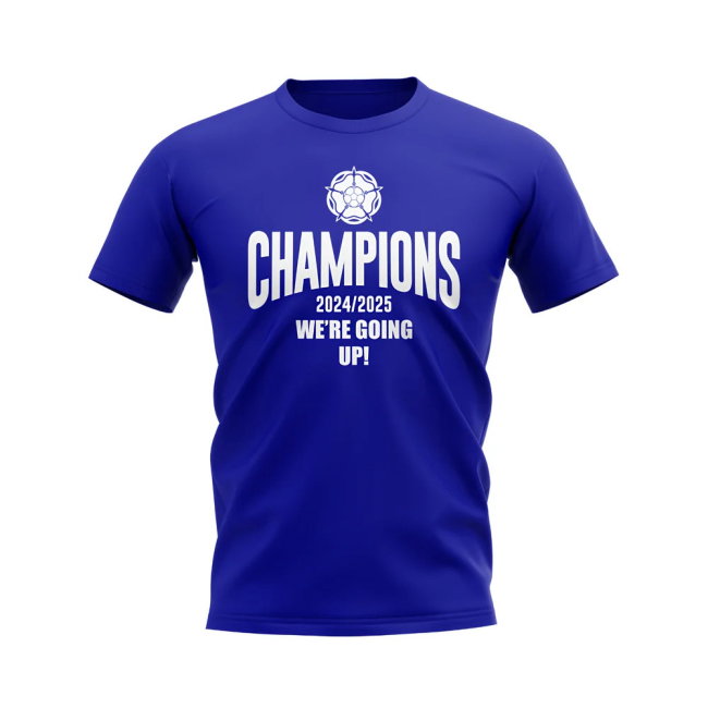 Leeds United We Are Going Up T-Shirt (Blue)