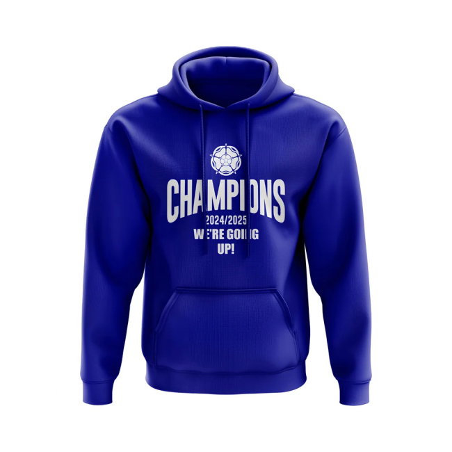 Leeds United Champions We Are Going Up Hoody (Blue)