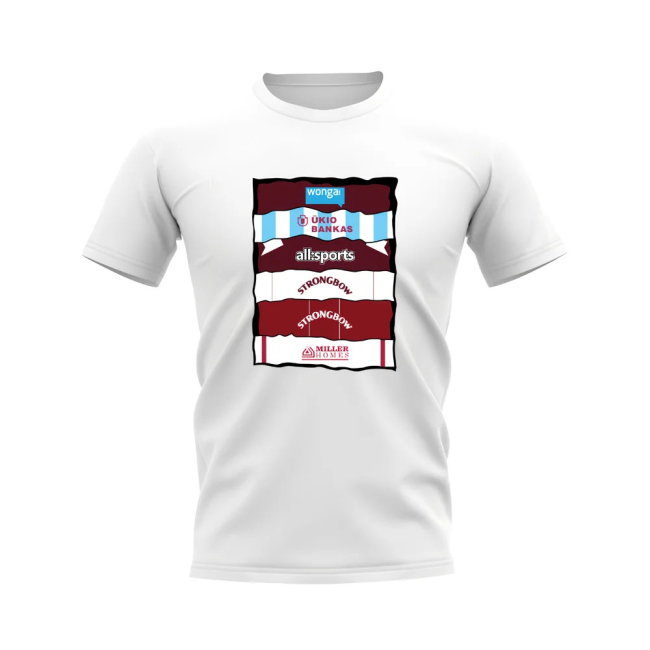 Hearts Shirt Sponsor History T-shirt (White)