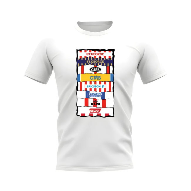 Brentford Sponsor History T-shirt (White)