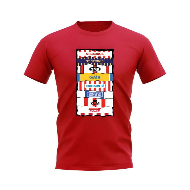 Brentford Sponsor History T-shirt (Red)