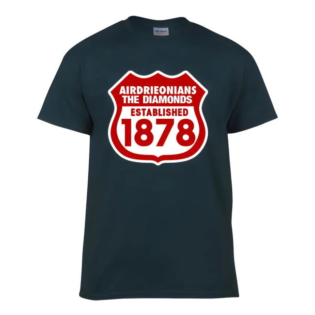 Airdrieonians Established 1878 T-Shirt (Black)