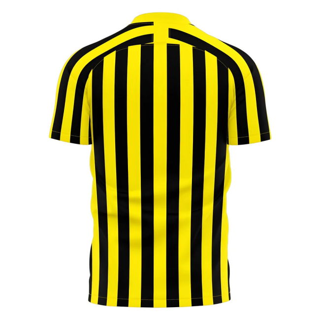 Al-Ittihad 2025-2026 Stripe Home Concept Football Kit (Libero) (Benzema 9)