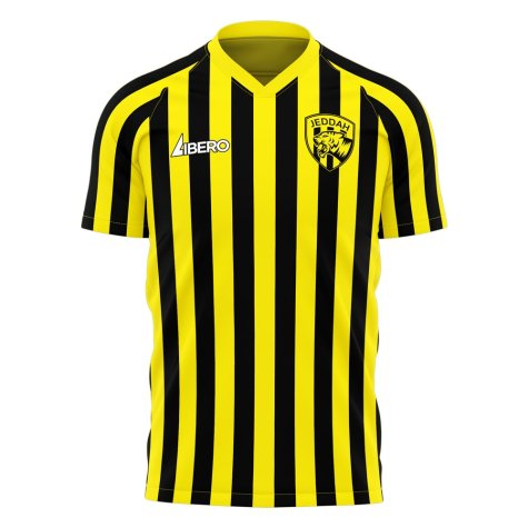 Al-Ittihad 2023-2024 Stripe Home Concept Football Kit (Libero) (Fabinho 2)