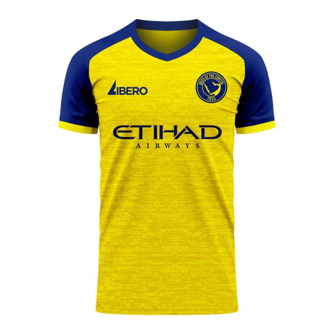 Al-Nassr 2025-2026 Home Concept Football Kit (Libero) - Kids (Long Sleeve) (Your Name)