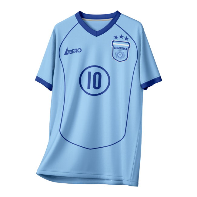 Messi 10 Argentina Vintage Style Concept Shirt Adult Short Sleeve