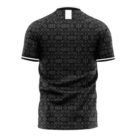 Besiktas 2025-2026 Away Concept Football Kit (Libero) - Kids