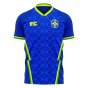 Brazil 2021-2022 Away Concept Football Kit (Fans Culture) (RONALDINHO 10)