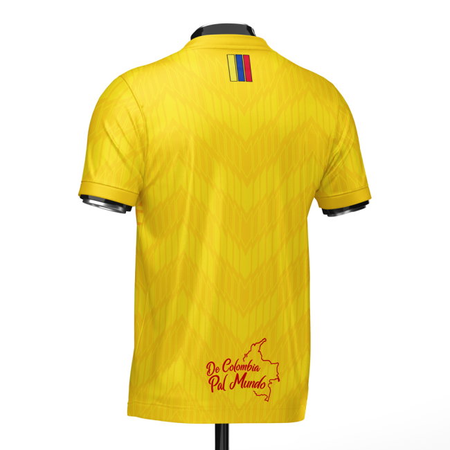 Colombia DNA Yellow Concept Football Jersey (Wolvate) Adult Short Sleeve