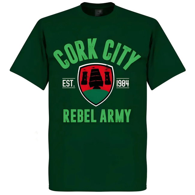 Cork City Established T-Shirt - Bottle Green