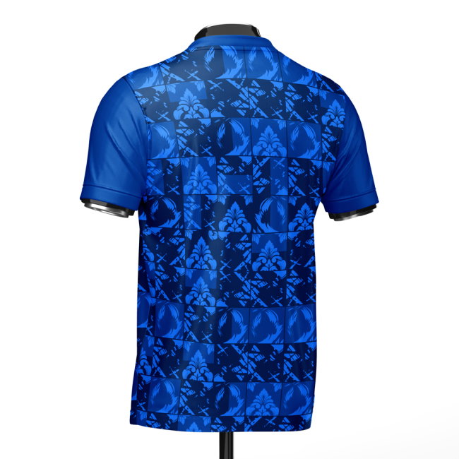 Croatia DNA Blue Concept Football Jersey (Wolvate) Adult Short Sleeve