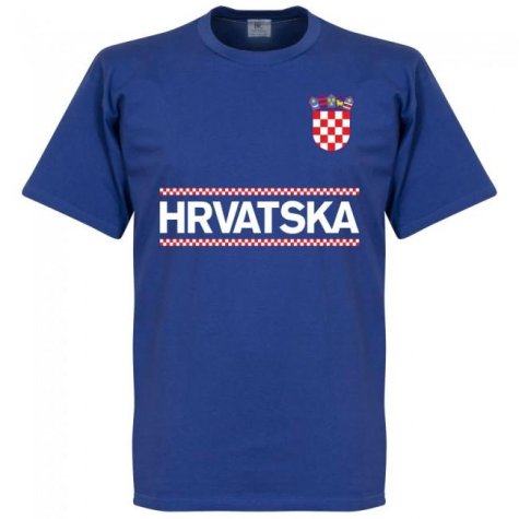 Croatia Team T-Shirt - Royal (SUKER 9)