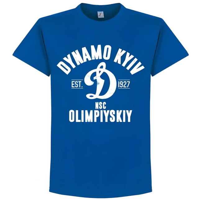 Dynamo Kyiv Established T-Shirt - Royal