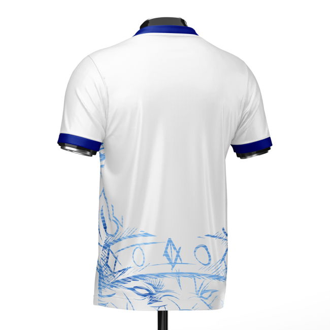 England Heritage Football Jersey White/Blue (Wolvate) Adult Short Sleeve