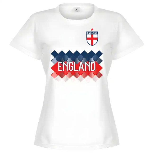 England Team Womens T-Shirt - White