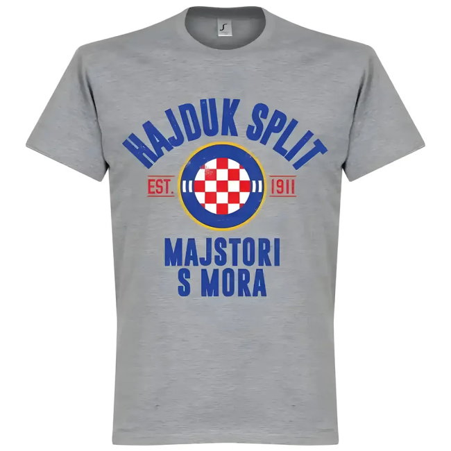 Hajduk Split Established T-Shirt - Grey
