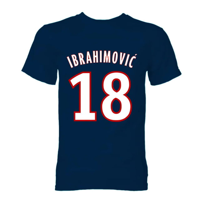 Zlatan Ibrahimovic PSG Hero T-Shirt (Navy)